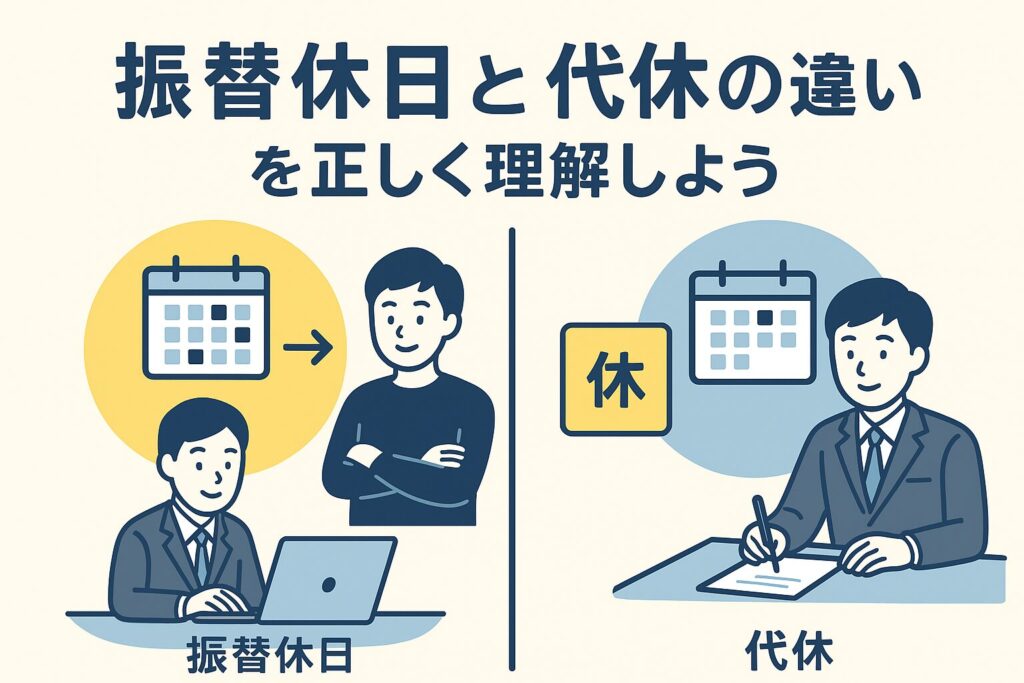 振替休日と代休の違い