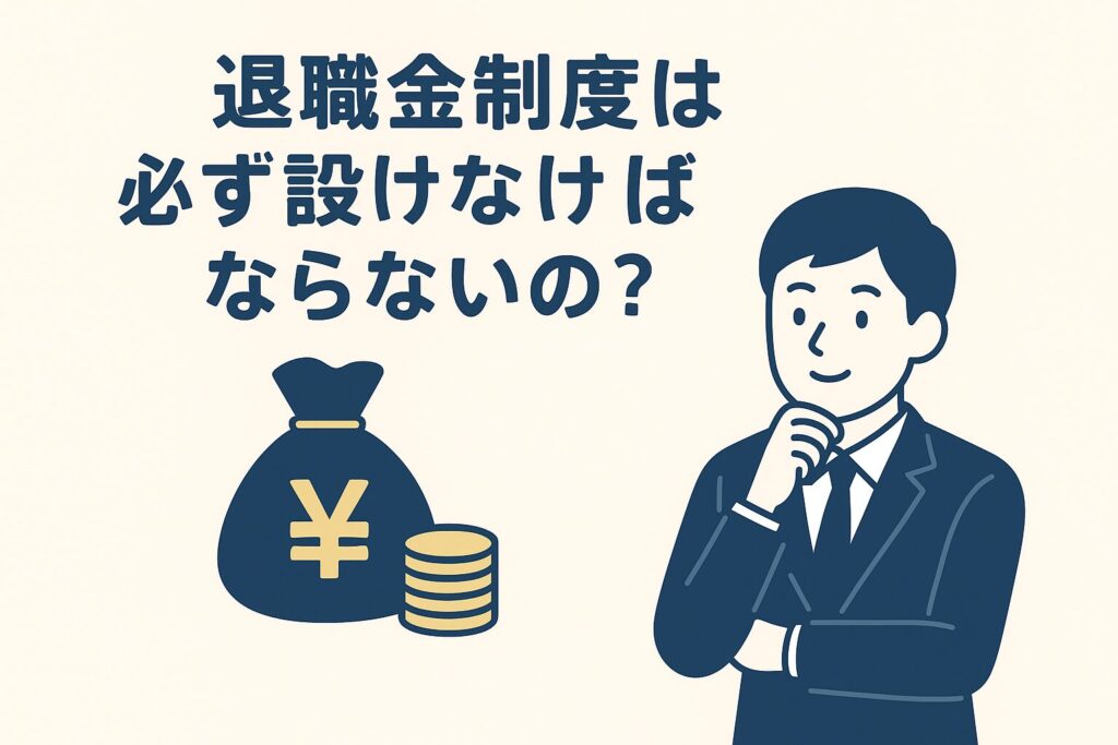 退職金制度は必ず設けなければならないの?